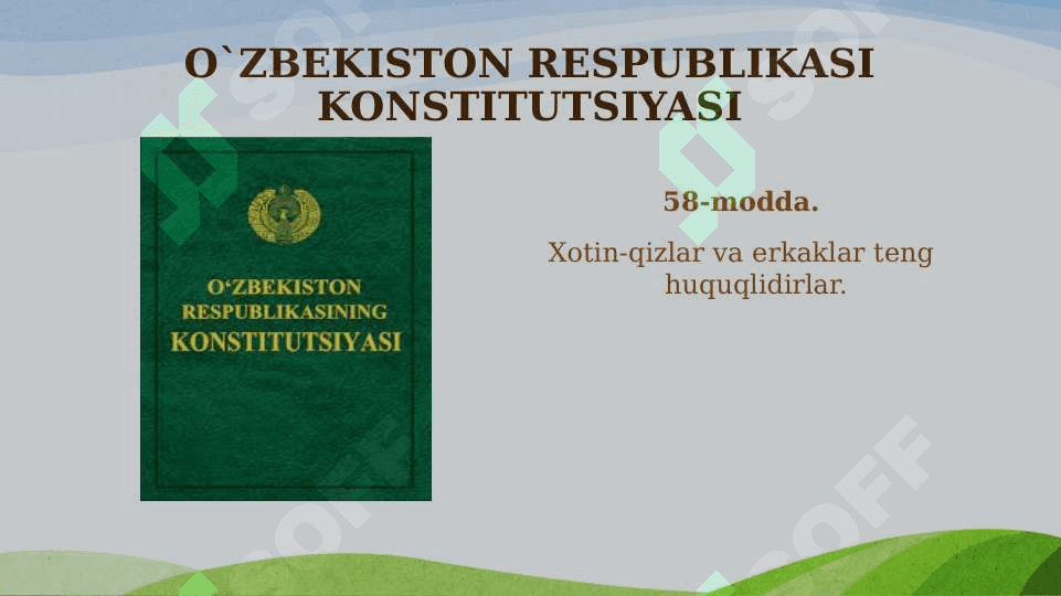 VIJDON EʼTIQOD ERKINLIGI VA DINIY TASHKILOTLAR 8