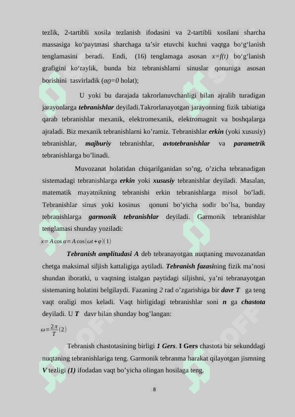Matematik mayatnik 8