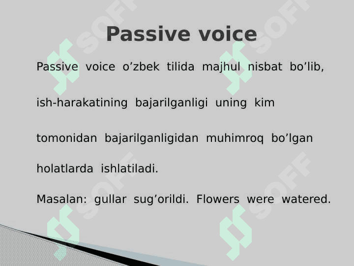 Passive voice 3