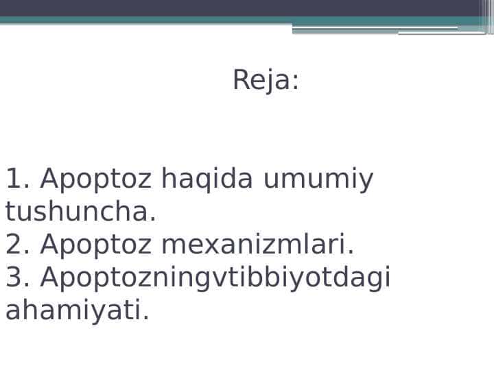Apoptoz mexanizmlari 1