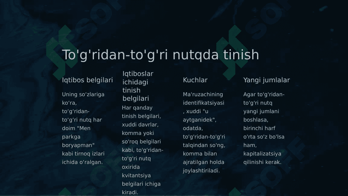 To'g'ridan-to'g'ri nutq nima ? 3
