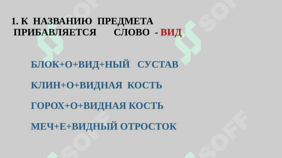 Описание формы, цвета, вкуса, размера предмета 4