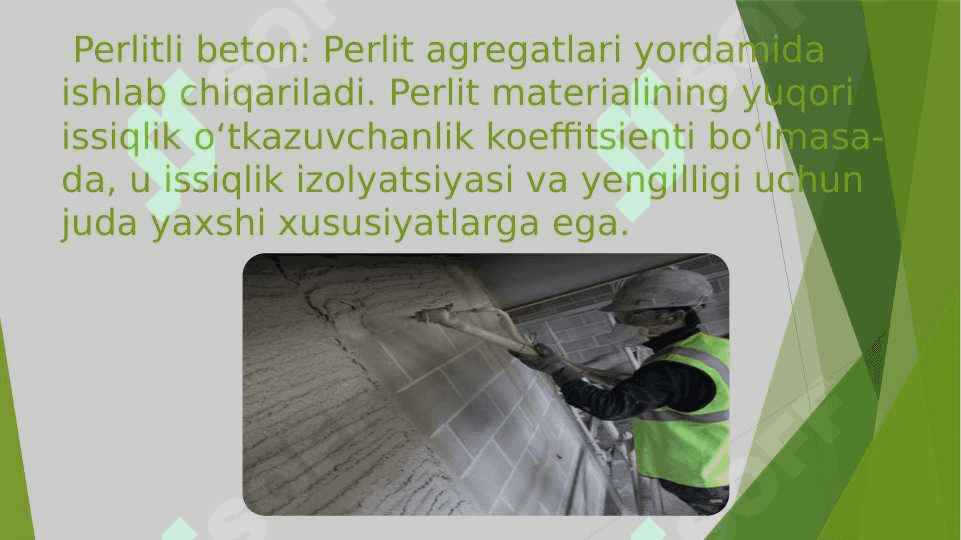 Devorbop qurilish materiallari texnologiyasi fanidan taqdimot 6