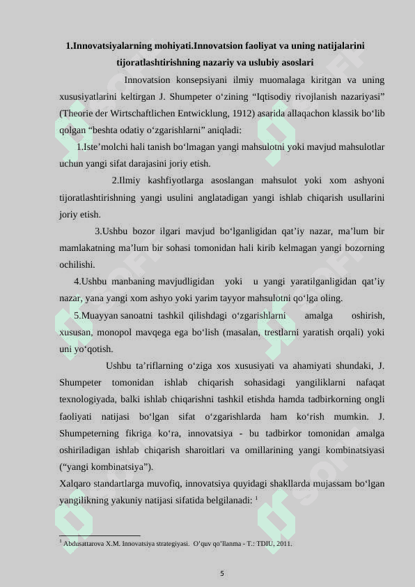 Innovatsiyalar va yangiliklar bozori: tarkibi, asosiy elementlari, o‘ziga xos xususiyatlari 5