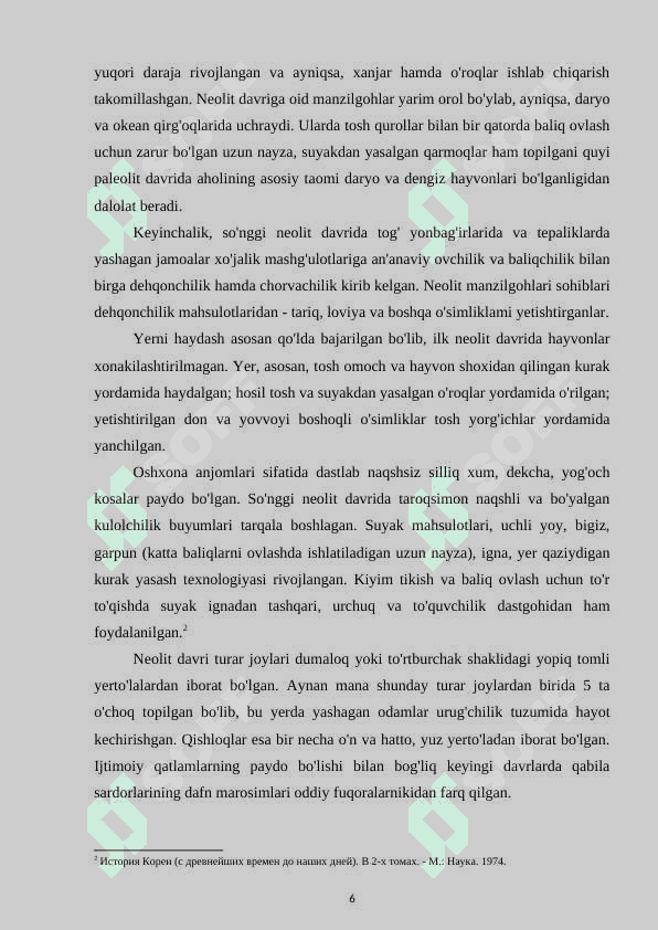 Koreya Ilk o‘rta asrlarda 6