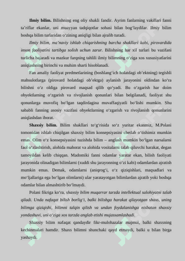 Bilish nazariyasi: asosiy muammolari va yo‘nalishlari 7