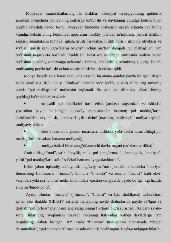 Moliyaning mohiyati va funksiyalari 4