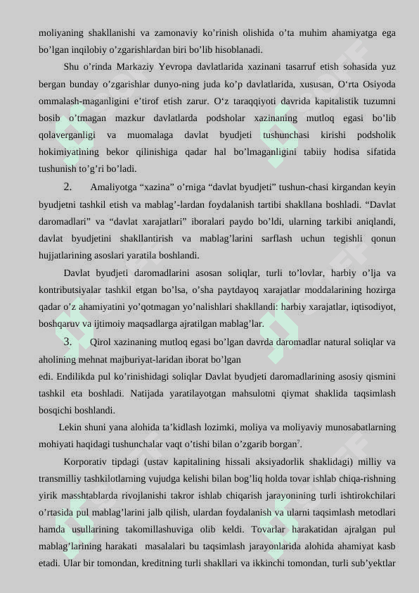 Moliyaning mohiyati va funksiyalari 6