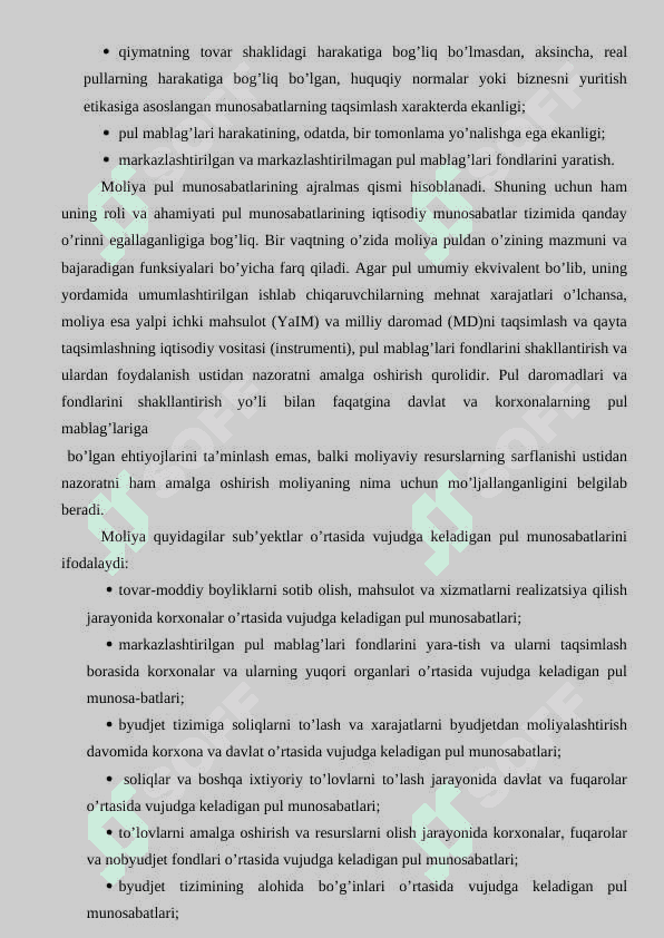 Moliyaning mohiyati va funksiyalari 8