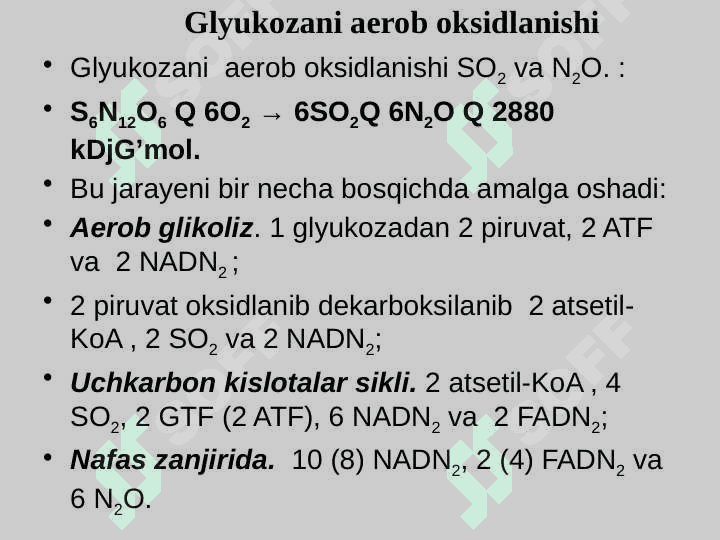 Glyukoza metobilizmi va qonda glyukoza miqdorining boshqarilishi ppt 7