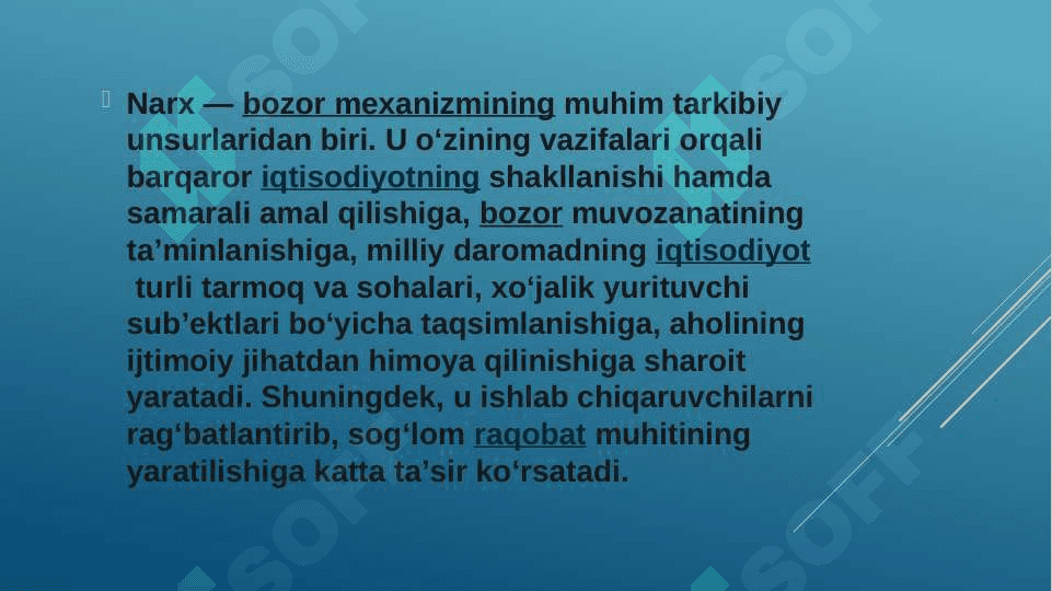 Iqtisodiyotda narx va uning shakllanishi 3