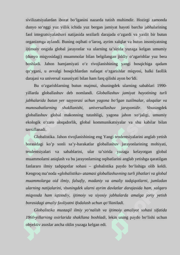 Globallashuv va barqaror taraqqiyot falsafasi 2
