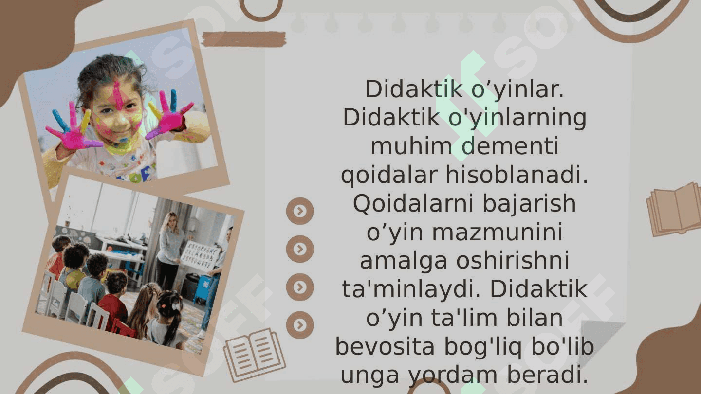Qoidali o'yinlar bolalarga ta'lim berish shakli sifatida 8