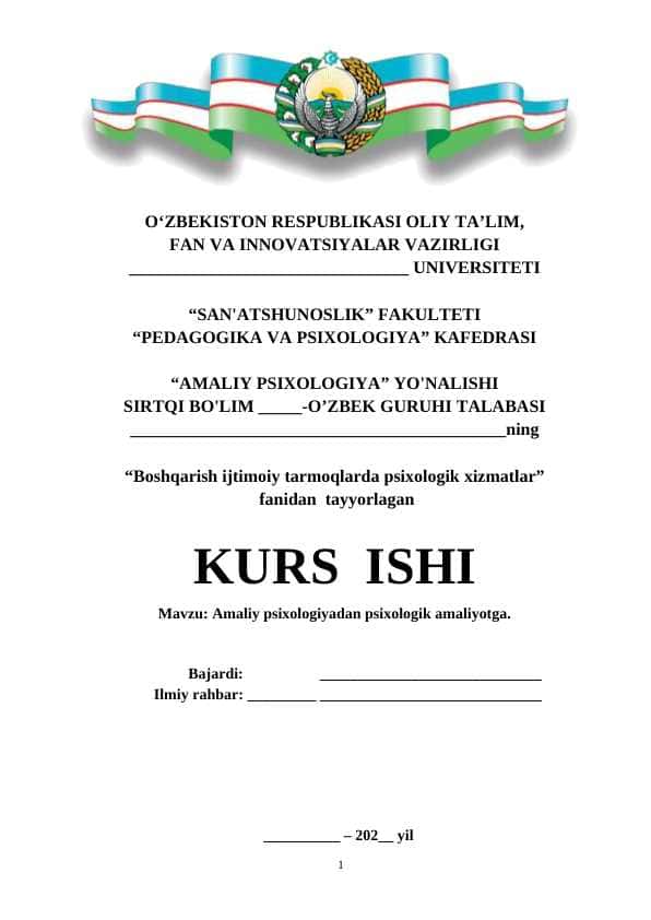 Amaliy psixologiyadan psixologik amaliyotga 1