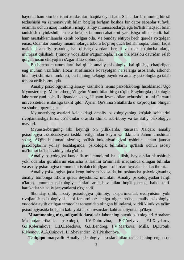 Amaliy psixologiyadan psixologik amaliyotga 5