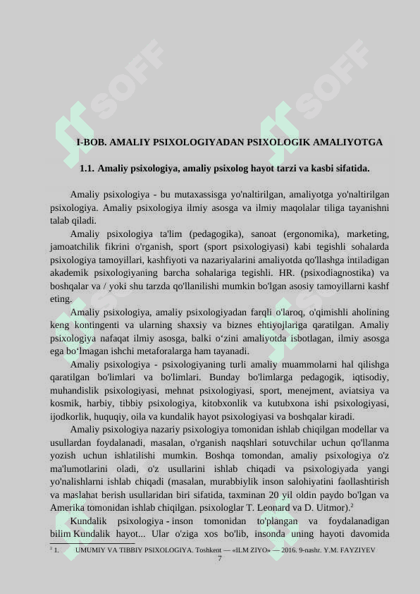 Amaliy psixologiyadan psixologik amaliyotga 7