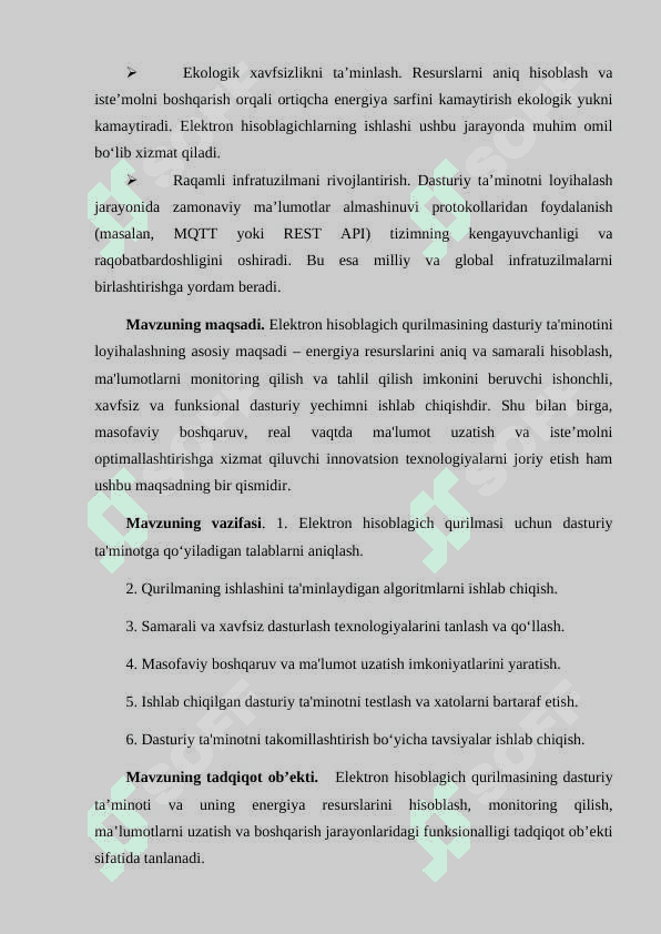 KURS LOYIHA Elektron xisoblagich qurilmasini dasturiy taminotini loyixalash 5