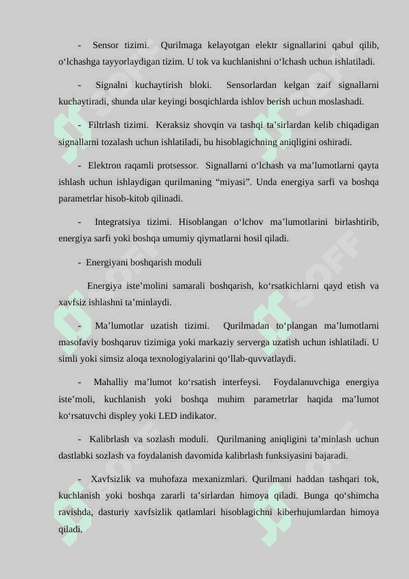 KURS LOYIHA Elektron xisoblagich qurilmasini dasturiy taminotini loyixalash 7