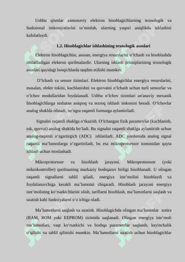 KURS LOYIHA Elektron xisoblagich qurilmasini dasturiy taminotini loyixalash 8