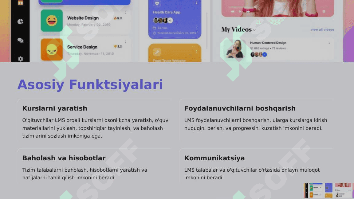 O'qitish Boshqarish Tizimi LMS 3