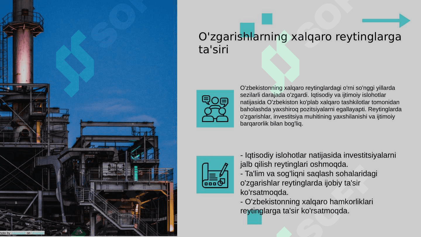 Yangi O'zbekiston ijtimoiy-siyosiy,iqtisodiy va madaniyhʼyotida roʻy berayotgan oʻzgarishlarning xalqaro reyting va indekslarda aks etishi 4