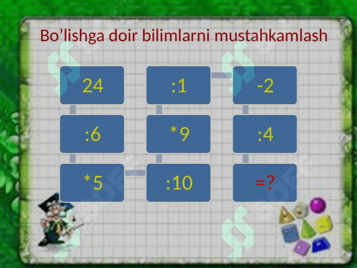 Bòlishga doir masalalar 2