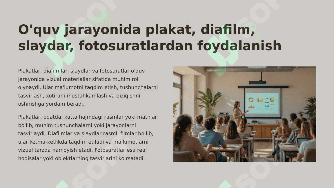 O'rgatishning ko'rgazmali metod va usullar 4