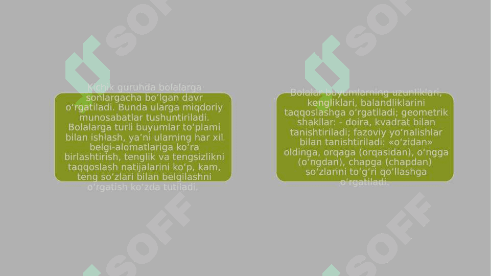 kichik guruhda elementar matematika va ta'limiy faoliyatni tashkil etish. 3