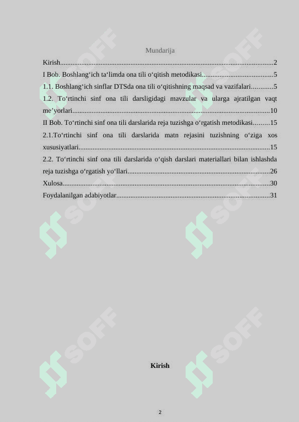 4-sinf ona tili darslarida o‘quvchilarni reja tuzishga o‘rgatish metodikasi 2