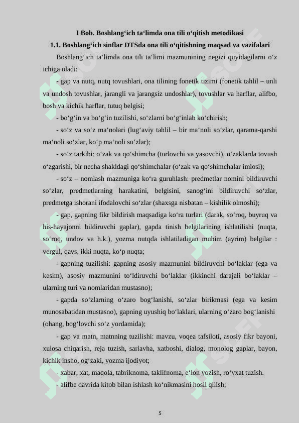 4-sinf ona tili darslarida o‘quvchilarni reja tuzishga o‘rgatish metodikasi 5