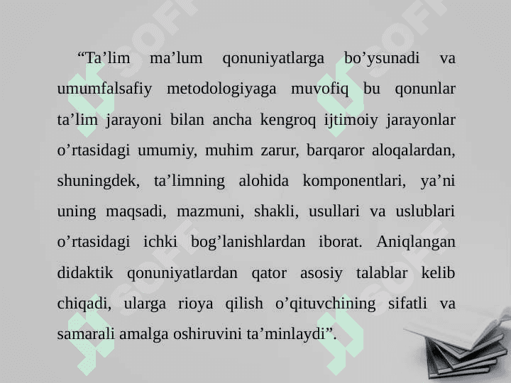 Boshlang'ich sinflarda ta'lim qonunlari va tamoyillari 4