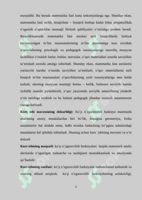 Ko’p o’zgaruvchili funksiyalar 4