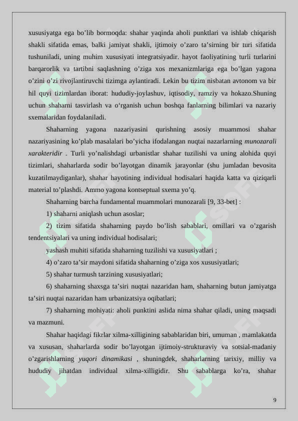 XXI asrda shahar sotsiologiyasi va sotsiol 8