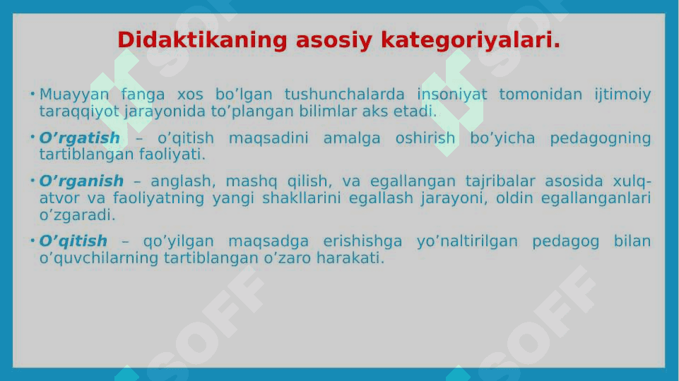 Boshlang’ich ta’lim pedagogikasida ta’lim qonuniyatlari, qoidalari va prinsiplari 6