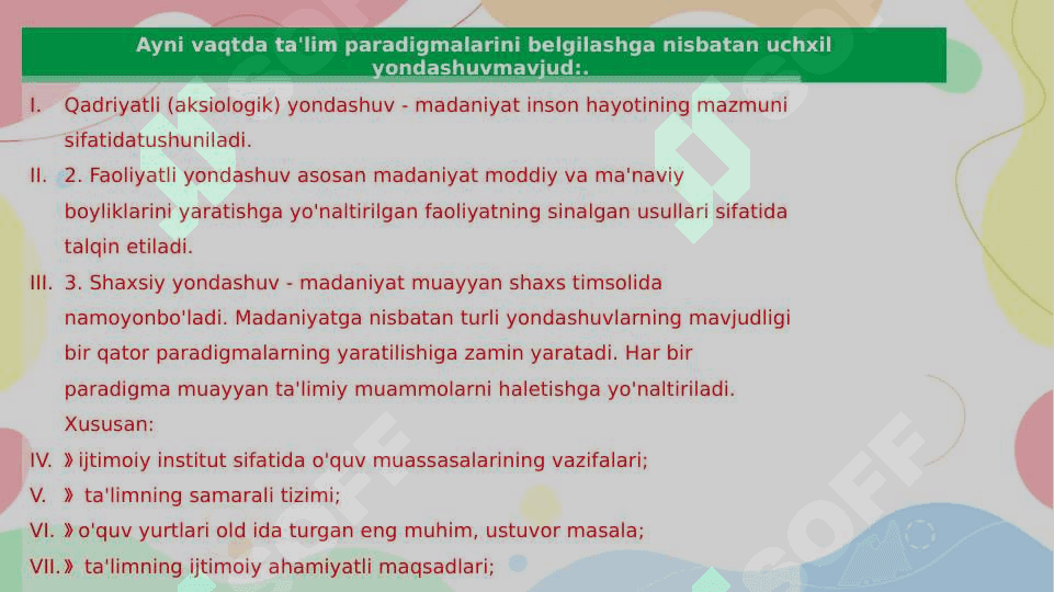 ZAMONAVIY PEDAGOGIKADA TA’LIM PARADIGMALAR 4