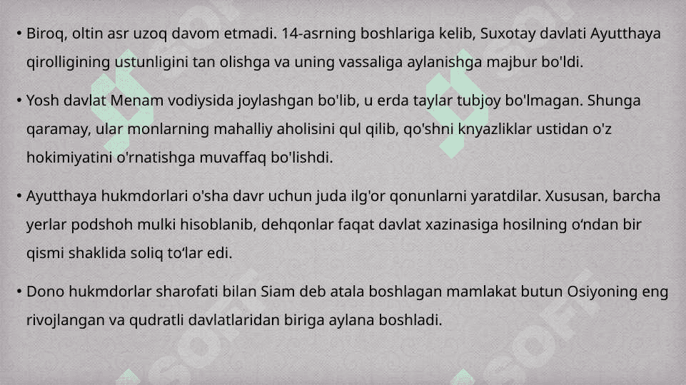 XVII-XIX asrlarda Tailand madaniyati 24 7