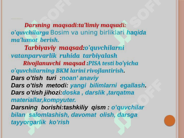 Bosim va uning birliklari 2