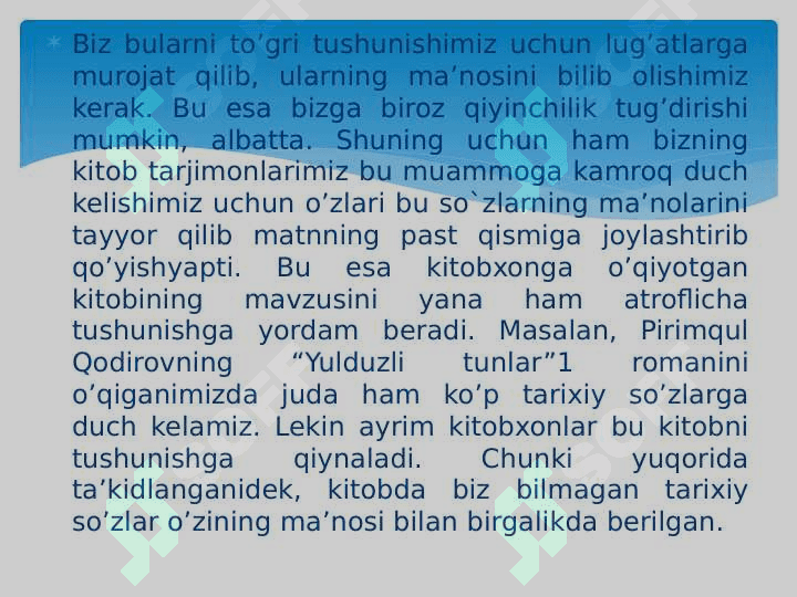 ESKIRGAN SO‘ZLAR 8