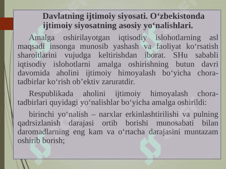 O’ZBEKISTON RESPUBLIKASIDAGI IJTIMOIY O’ZGARISHLAR 3