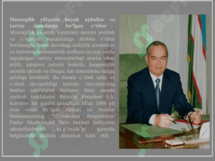 Mustaqillik yillarida buyuk ajdodlar va tarixiy shaxslarga bo‘lgan e’tibor 3
