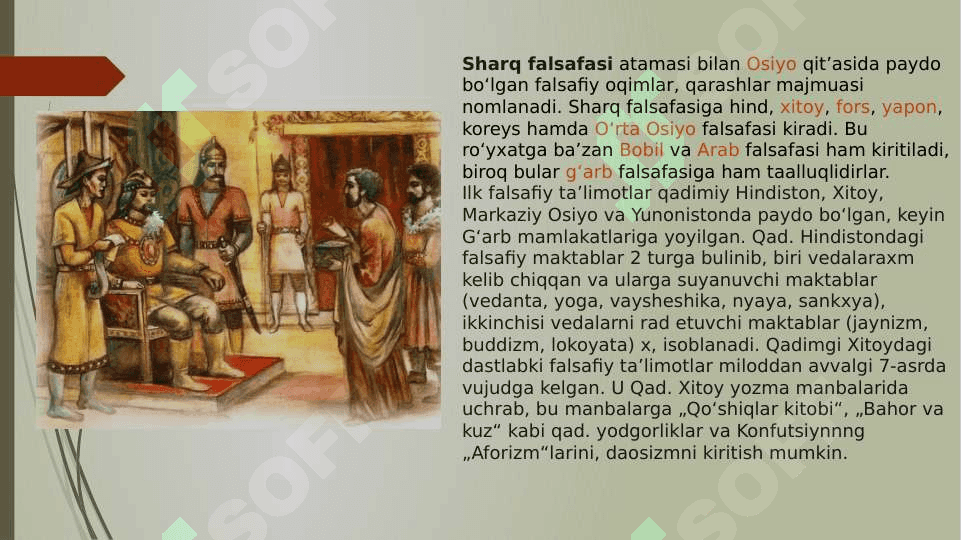 O’rta asr sharq falsafasi va uyg’onish davri xususiyatlari 3
