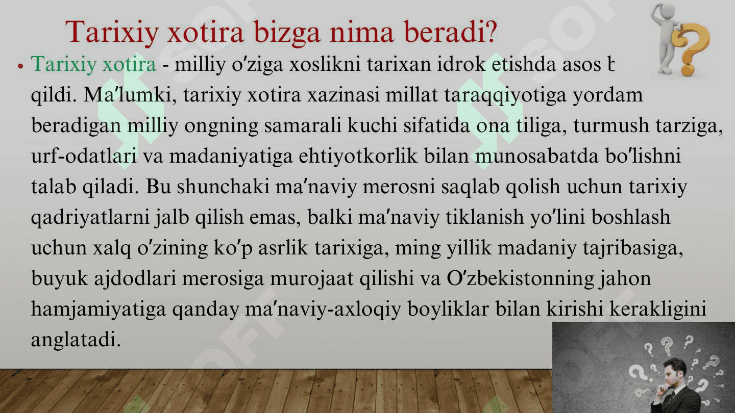 O‘zbekistonning eng yangi tarixi o‘quv kursining predmeti, maqsadi va vazifalari 6