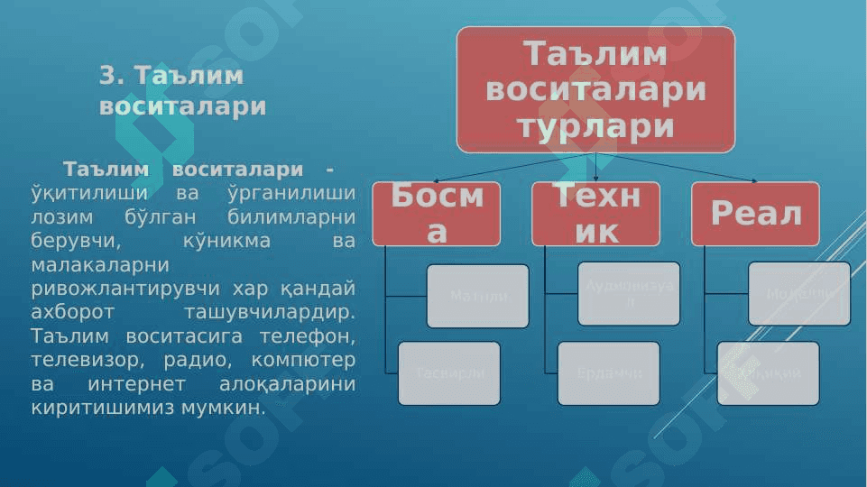 Масофавий таълим ва ўқитишнинг техник воситалари 5