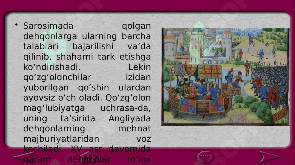XI-XV asrlarda Angliya mavzusida ilmiy ma 8