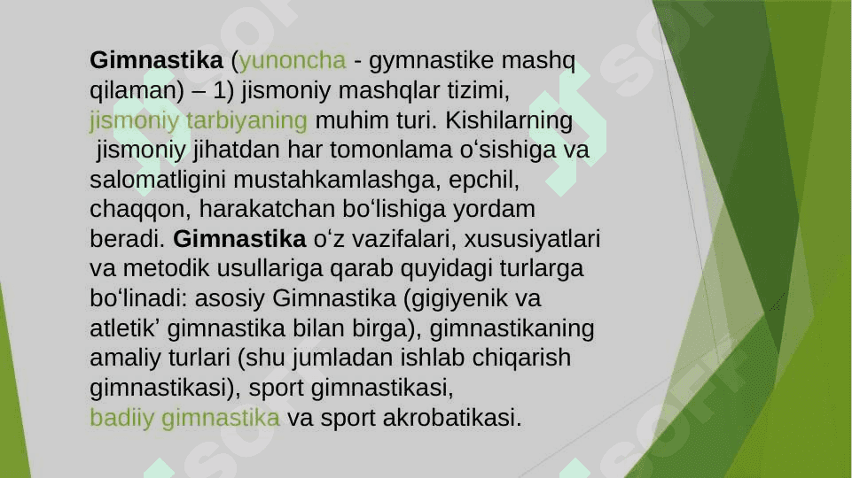 Gimnastikaning vujudga kelishi 2