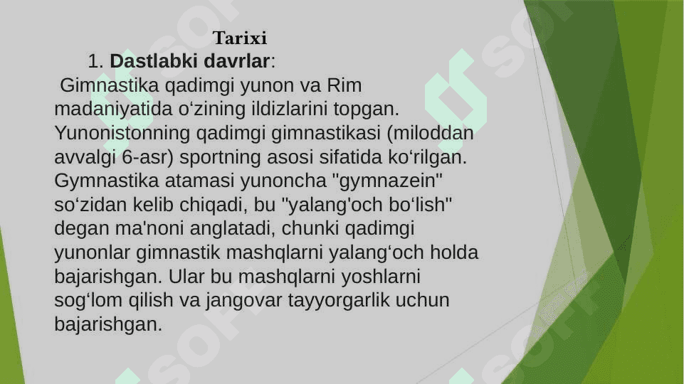 Gimnastikaning vujudga kelishi 5