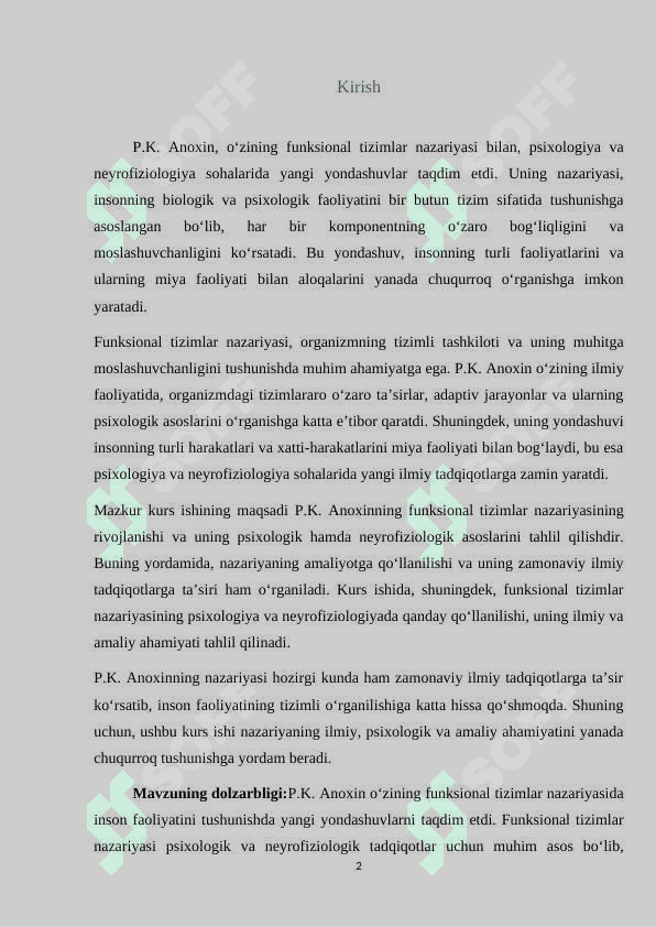 Iqtisodiy nazariyalarni (talab qonuni, taklif qonuni, kamayuvchi marjinal foyddalilik qonuni) umumlashtiring va ularni misollar bilan tushintiring 2