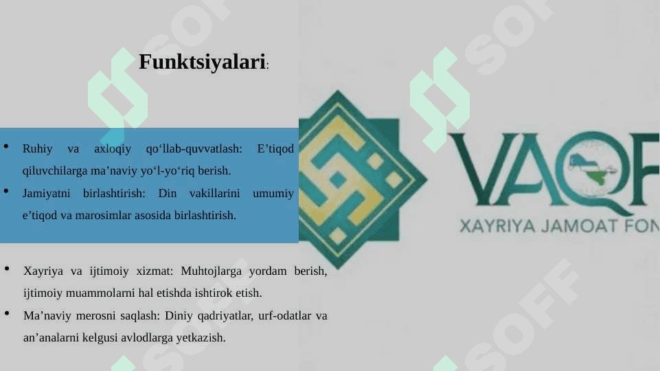Diniy tashkilotlarni zamonaviy dunyoviy me`yorlarga moslashuvni ahamiyati 7