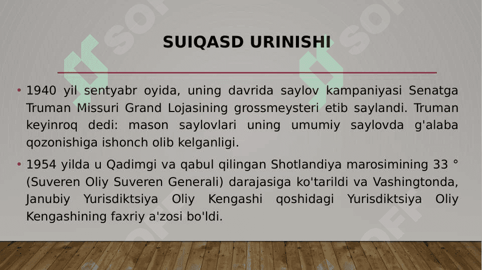 AQSH PRIZIDENTI Garri Trumenning tashqi va ichki siyosati 8