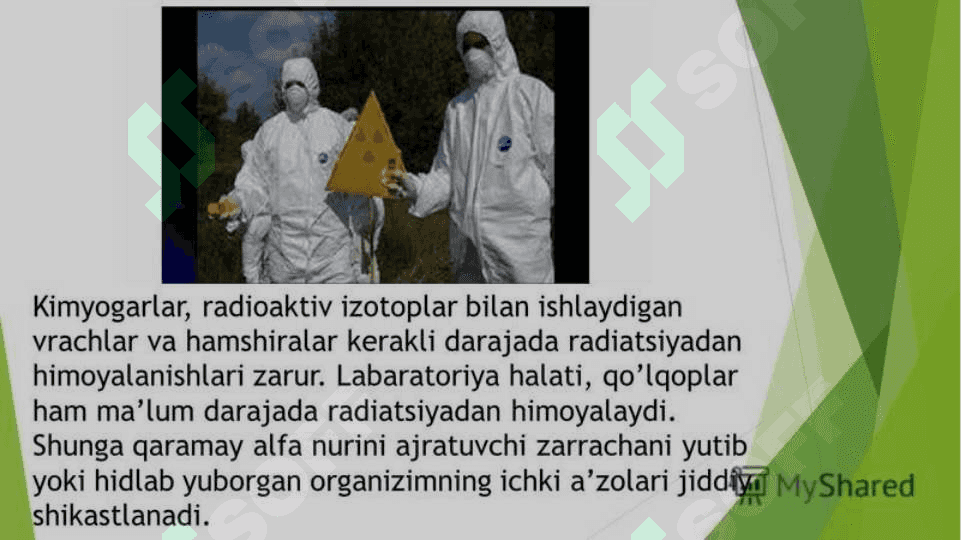 YADRO KIMYOSINING  TIBBIYOTDAGI O’RNI 7